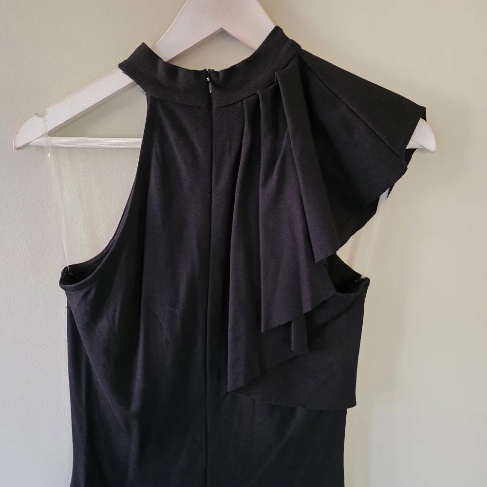 Lulus L Modern Feminine Classic Formal Wedding Guest Cocktail One Shoulder Dress - Picture 11 of 14